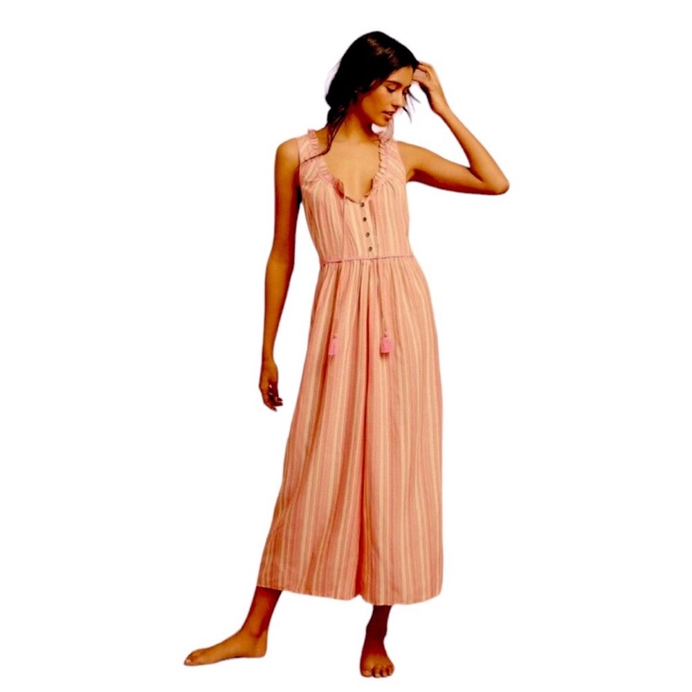 Striped Romper by Anthropologie XL